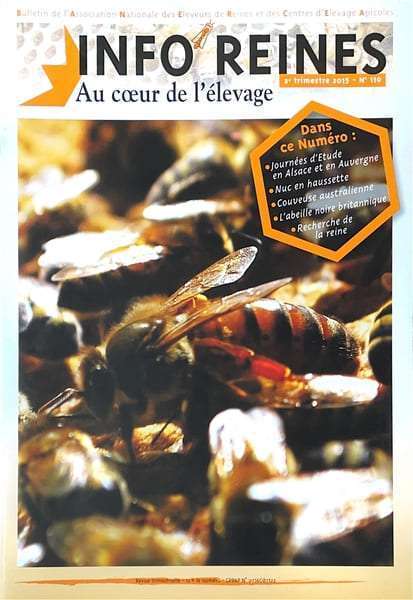 Revue apicole publiée par l'Anercea. N°110 : L'apiculture bio en Allemagne ; La sélection génomique ; changer ses reines en fin de saison et produire des essaims.