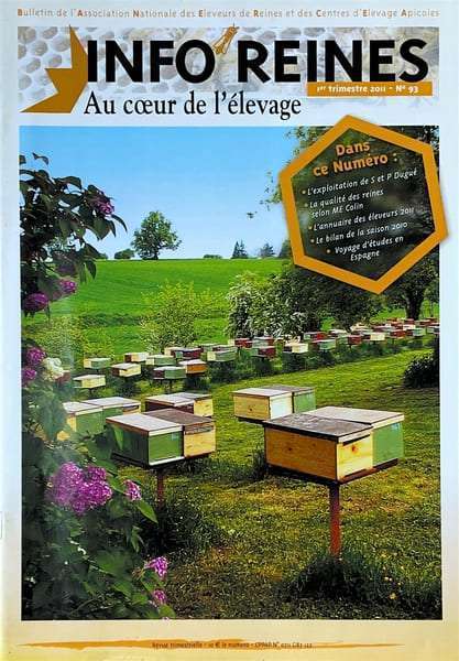 Revue apicole publiée par l'Anercea. N°93 : La production d'essaims ; étude sur la fertilité des reproducteurs de l'abeille domestique ; l'apiculture en Espagne.