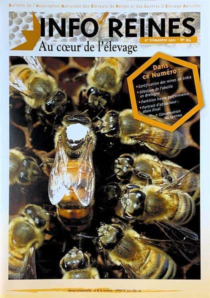Revue apicole publiée par l'Anercea. N°94 : La diversité génétique des abeilles en Grèce ; les techniques apicole ; la qualité des reines ; la sélection en Bretagne.
