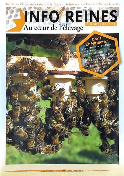 Revue apicole publiée par l'Anercea. N°95 : Les techniques apicole ; les méthodes pour faire des ruches à mâles ; les témoignages d'apiculteur ; les cupules plastique.