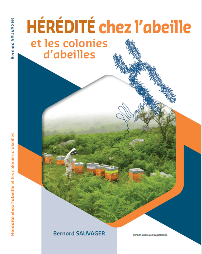 Anercea - Couverture de la version revue et augmentée du livre : Hérédité chez l'abeille et les colonies d'abeilles.