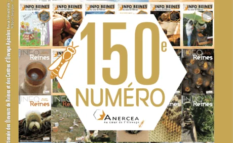 Revue apicole publiée par l'Anercea. N°150 : sélection bavaroise, la famille Freyburger et leur ruche Voirnot, Tropilaelaps, nuclei : créer la cohésion autour d'une reine vierge.