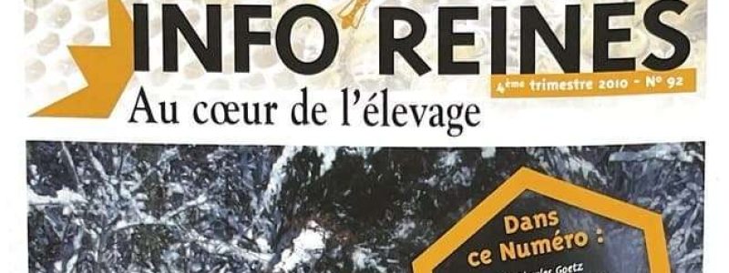 anercea-Revue Apicole-Une Info-Reines n° 92-Élevage de reines. Article Henri Renson